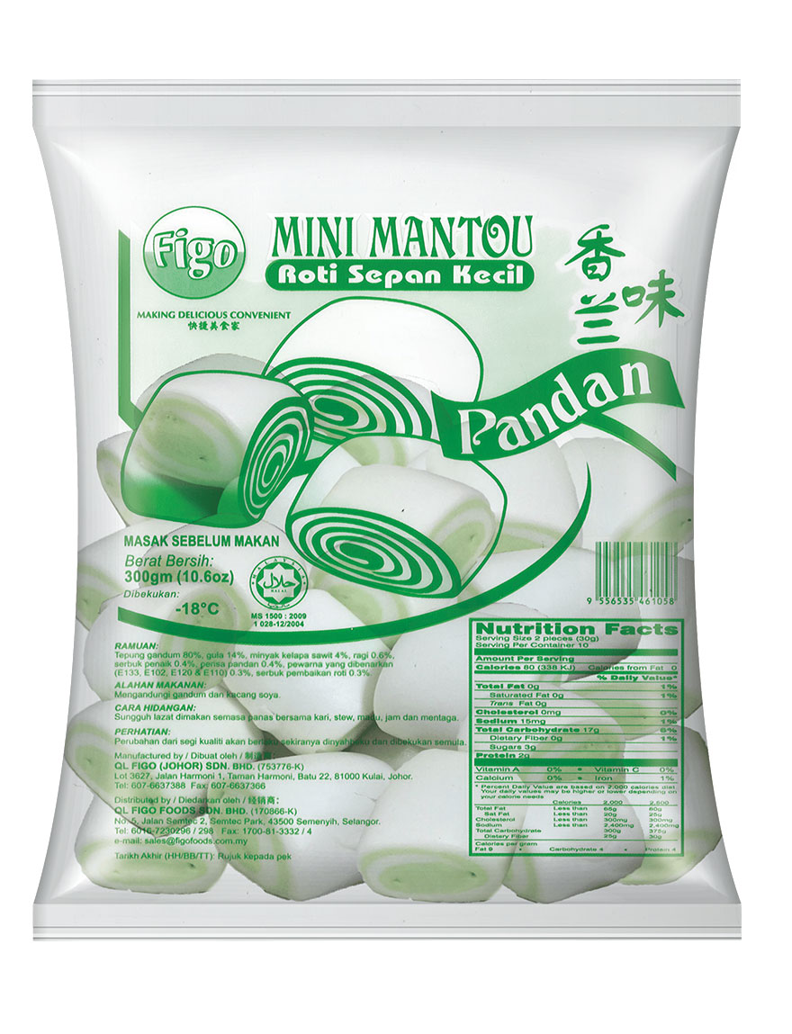Figo Mini Mantou - Pandan