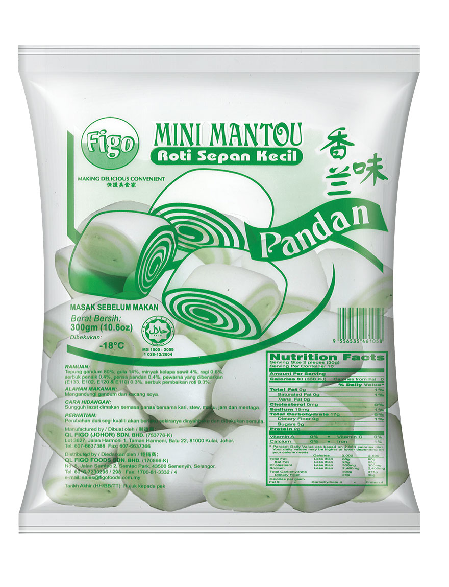 Figo Mini Mantou - Pandan